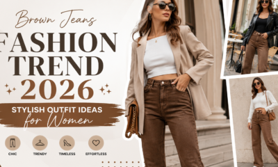 Brown Jeans Fashion Trend 2026 Stylish Outfit Ideas for Women