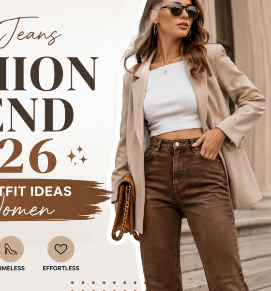 Brown Jeans Fashion Trend 2026 Stylish Outfit Ideas for Women