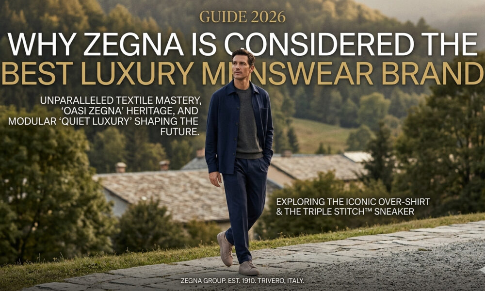 Elegant Zegna luxury menswear collection featuring premium Italian tailored suits, refined casual wear, and exceptional craftsmanship that showcases why Zegna is considered one of the best luxury menswear brands in the world.