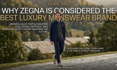Elegant Zegna luxury menswear collection featuring premium Italian tailored suits, refined casual wear, and exceptional craftsmanship that showcases why Zegna is considered one of the best luxury menswear brands in the world.