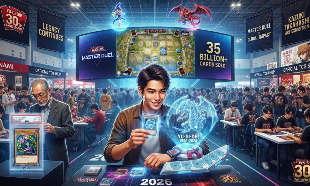 "Yu Gi Oh trading cards featuring iconic monsters and characters, representing one of the most popular trading card franchises of all time with strategic gameplay and collectible cards."