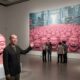 "Yue Minjun contemporary Chinese art featuring his iconic laughing self portrait style that explores modern Chinese culture, identity, and artistic expression."