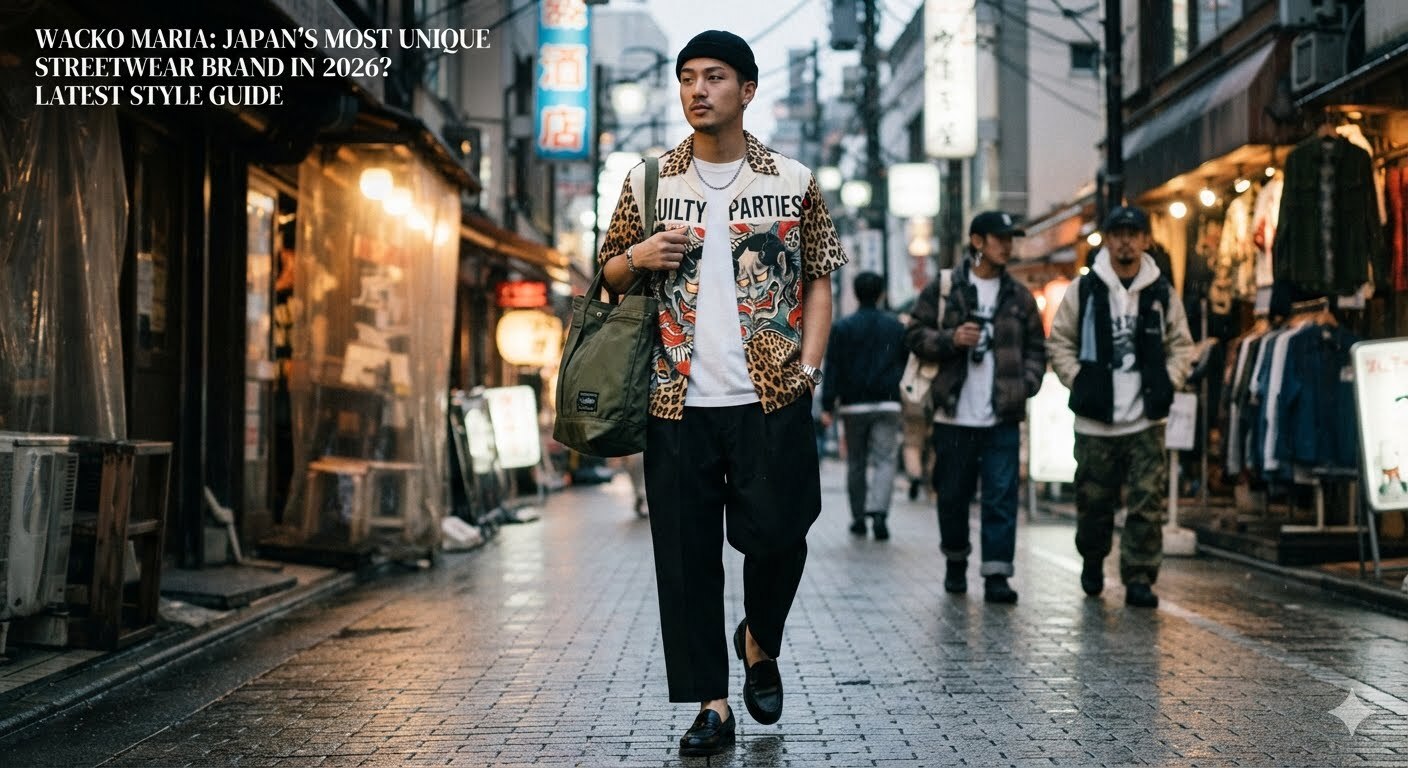 Wacko Maria streetwear collection featuring premium Japanese fashion with bold graphic shirts, stylish jackets, and luxury streetwear inspired by music, art, and modern Tokyo style.