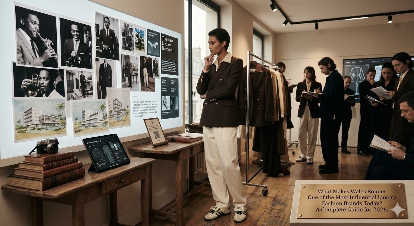 Wales Bonner luxury fashion collection showcasing elegant tailoring, premium clothing, and modern designer style, highlighting why Wales Bonner is one of the most influential luxury fashion brands today.