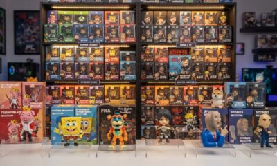Collection of Youtooz vinyl figures featuring popular gaming, anime, movie, and internet creator characters displayed on shelves, highlighting why Youtooz collectibles are a favorite among collectors and pop culture fans.
