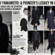 Yohji Yamamoto wearing his signature black outfit, showcasing the timeless influence of modern Japanese fashion, oversized silhouettes, minimalist design, and luxury craftsmanship.