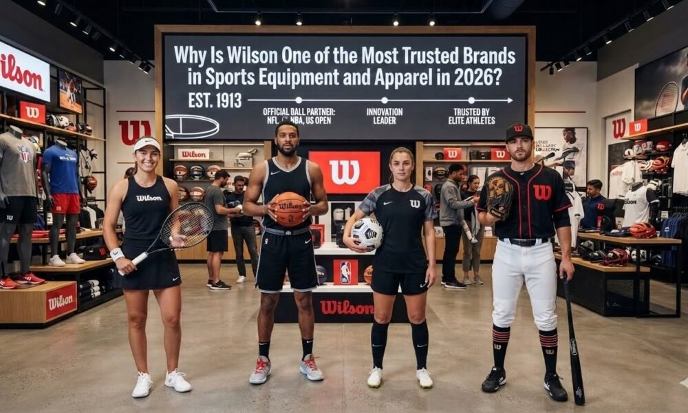 Wilson sports equipment and apparel showcasing why Wilson is a trusted sports brand for athletes and sports enthusiasts.