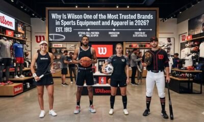 Wilson sports equipment and apparel showcasing why Wilson is a trusted sports brand for athletes and sports enthusiasts.