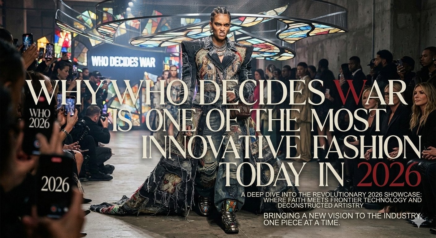 Who Decides War fashion showcasing innovative streetwear and modern designer clothing trends in 2026