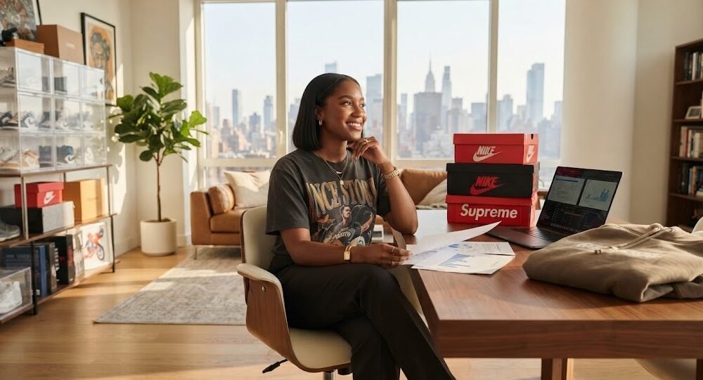 The resale market explained, showing why streetwear prices skyrocket due to limited releases, high demand, and rarity.
