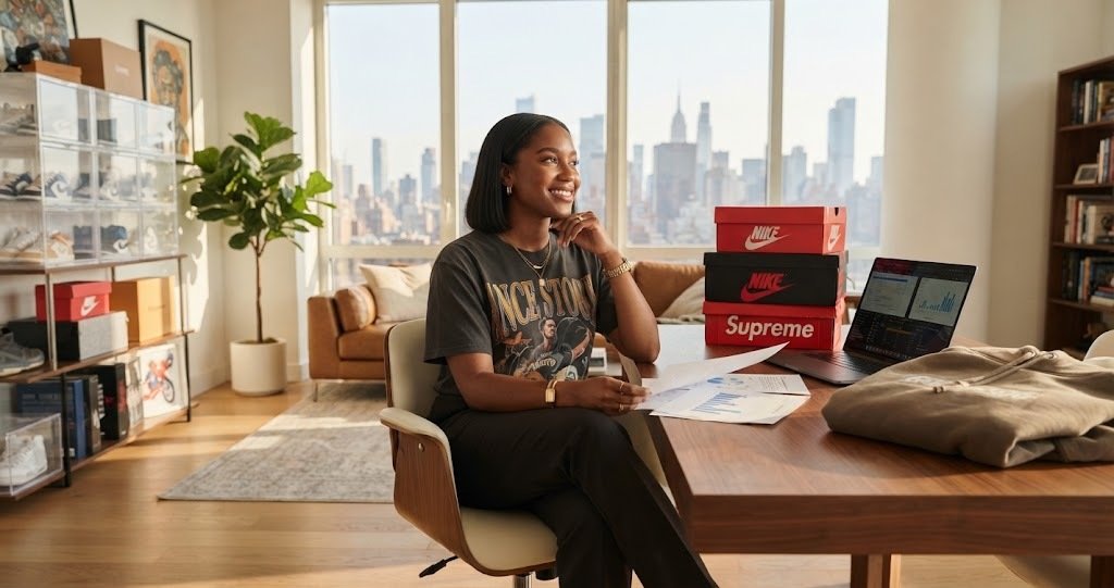 The resale market explained, showing why streetwear prices skyrocket due to limited releases, high demand, and rarity.